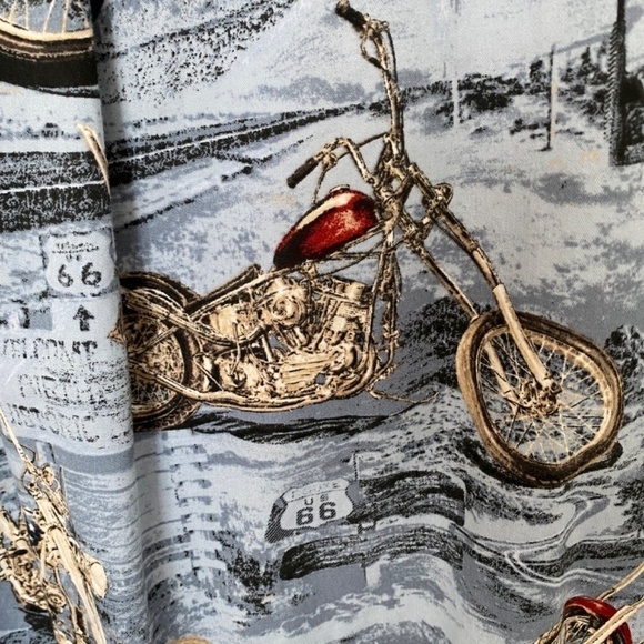 REDHEAD Motorcycle Print Short Sleeve Shirt, XXL - Picture 7 of 11
